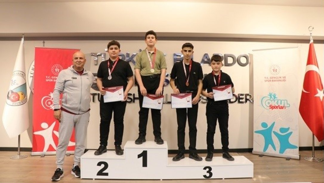 Öğrencimiz Taha GERMİ, Bilardo Yıldız Erkekler  Türkiye Şampiyonası'nda Birinci Olmuştur.